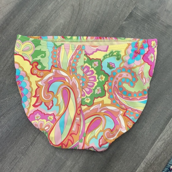 Lands End Yellow Tankini Top, Bottom & Swimskirt - Picture 5 of 8